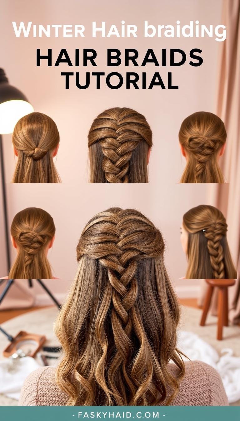 Step-by-Step Winter Hair Braid Tutorials