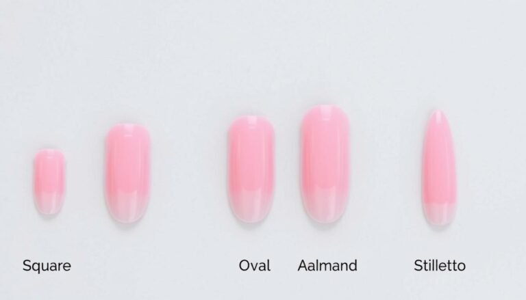 Comparison of rounded square acrylic nails with other popular nail shapes