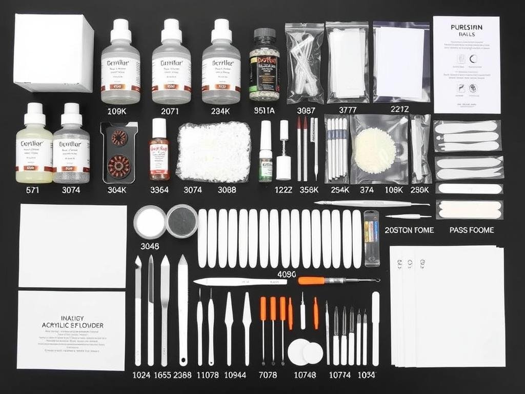 DIY acrylic nail kit for home application