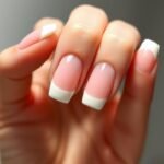 Medium Square Acrylic Nails: 20 Stunning Designs for Every Style Elegant French tip medium square acrylic nails