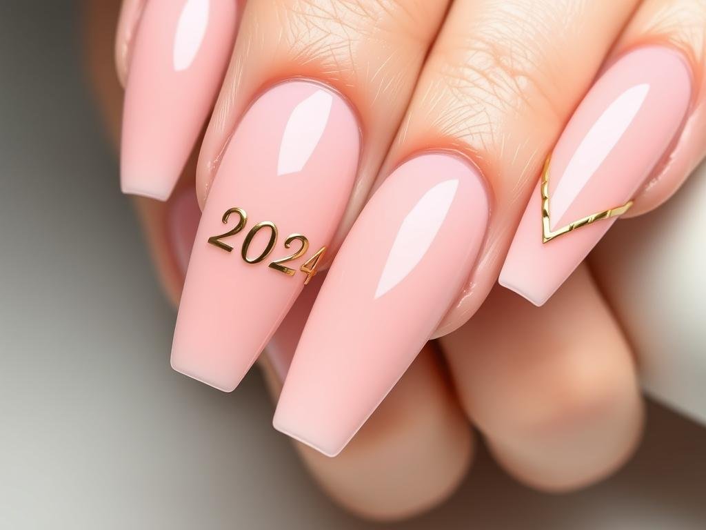 Graduation acrylic nails featuring graduation year and subtle designs