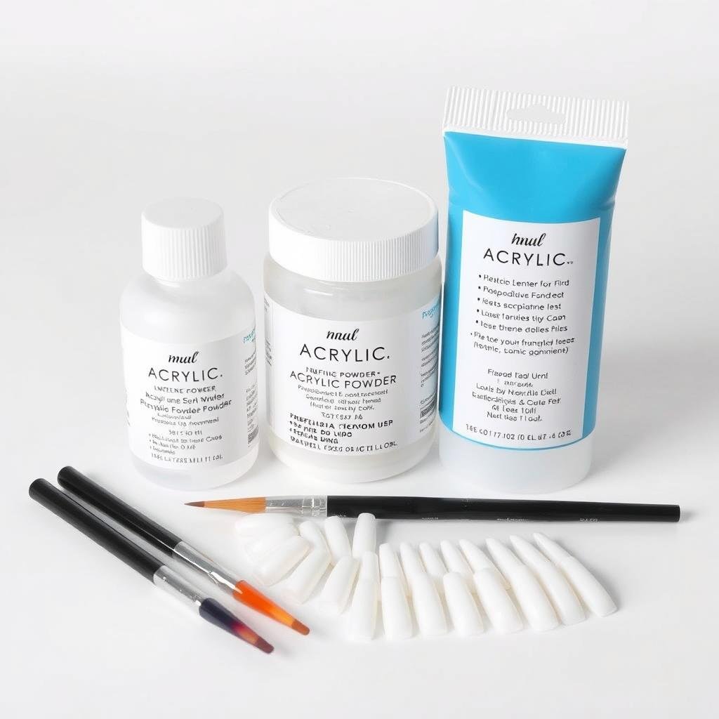 Professional acrylic nail kit for medium French tips