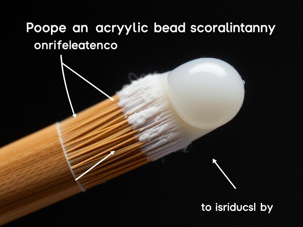 Proper acrylic bead consistency demonstration