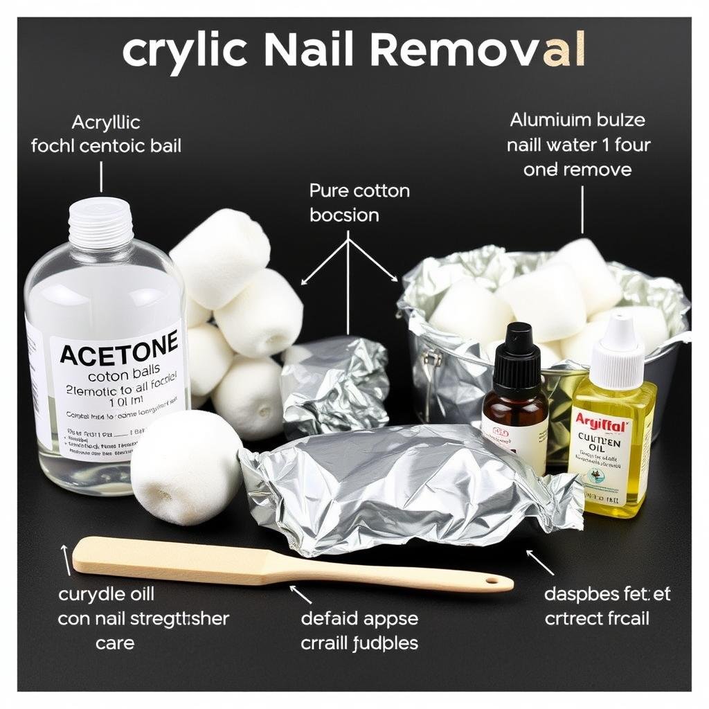 Safe acrylic nail removal products
