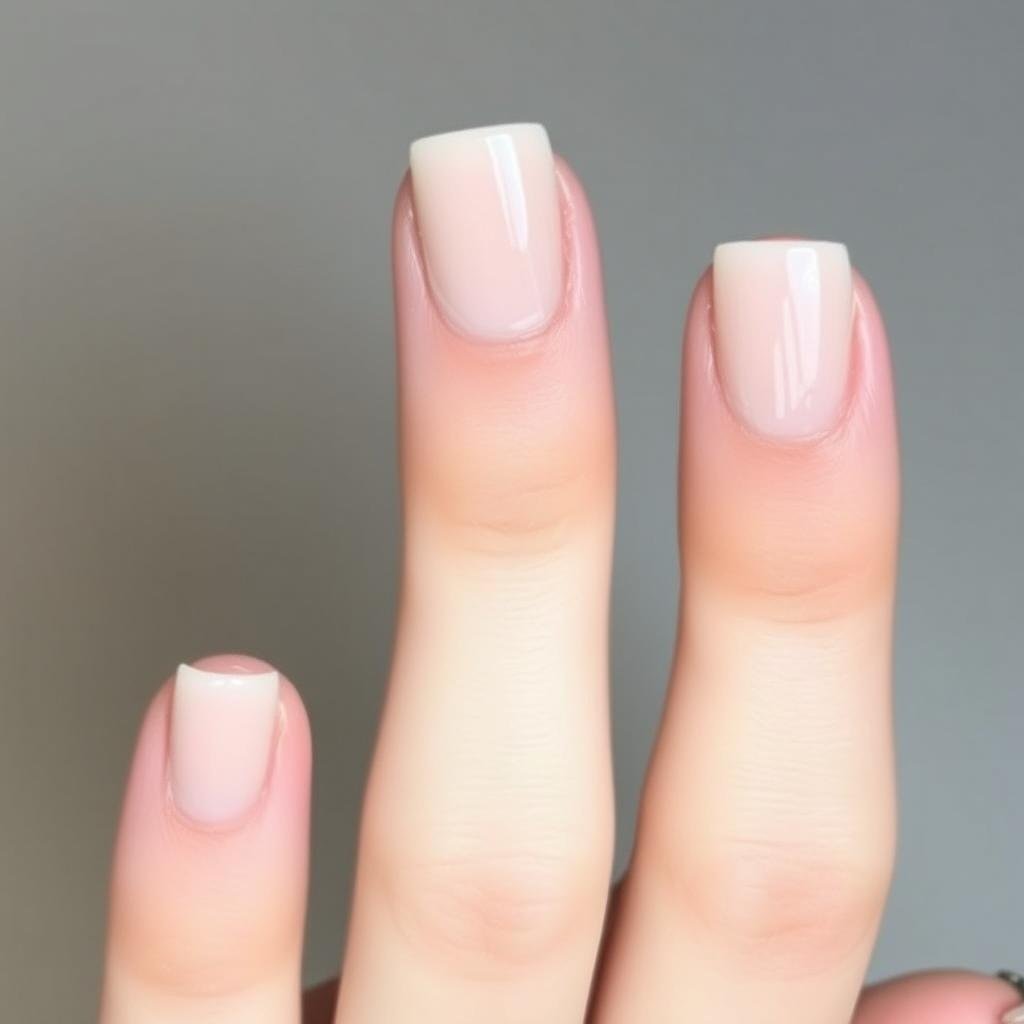 Single leopard print accent nail with nude nails