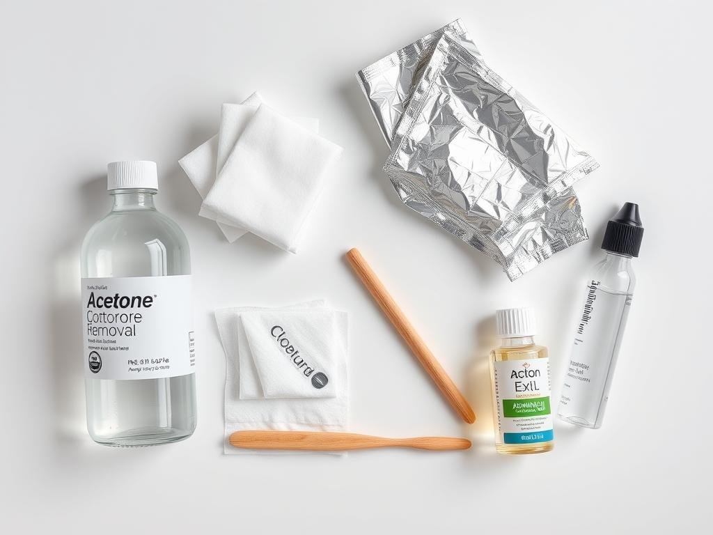 Supplies needed for safe acrylic nail removal Supplies needed for safe acrylic nail removal