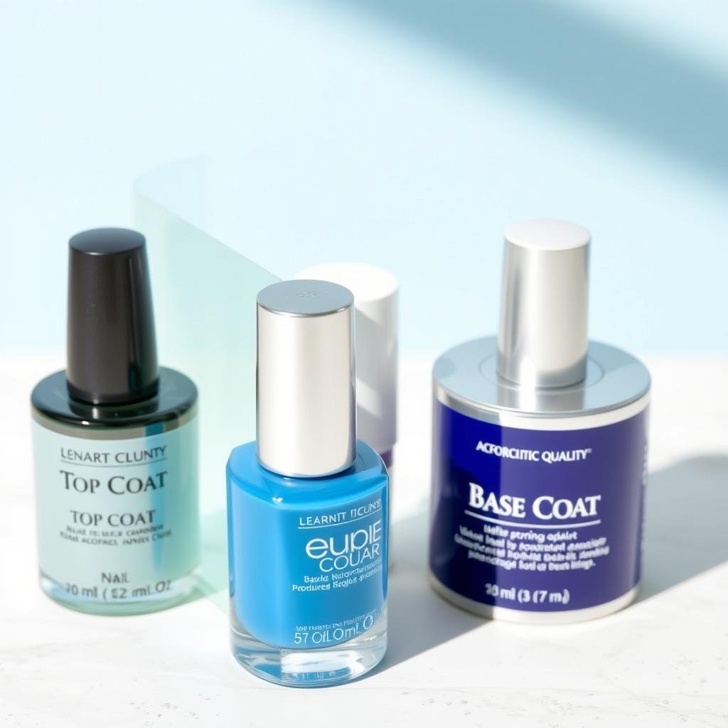 Top and base coat nail products