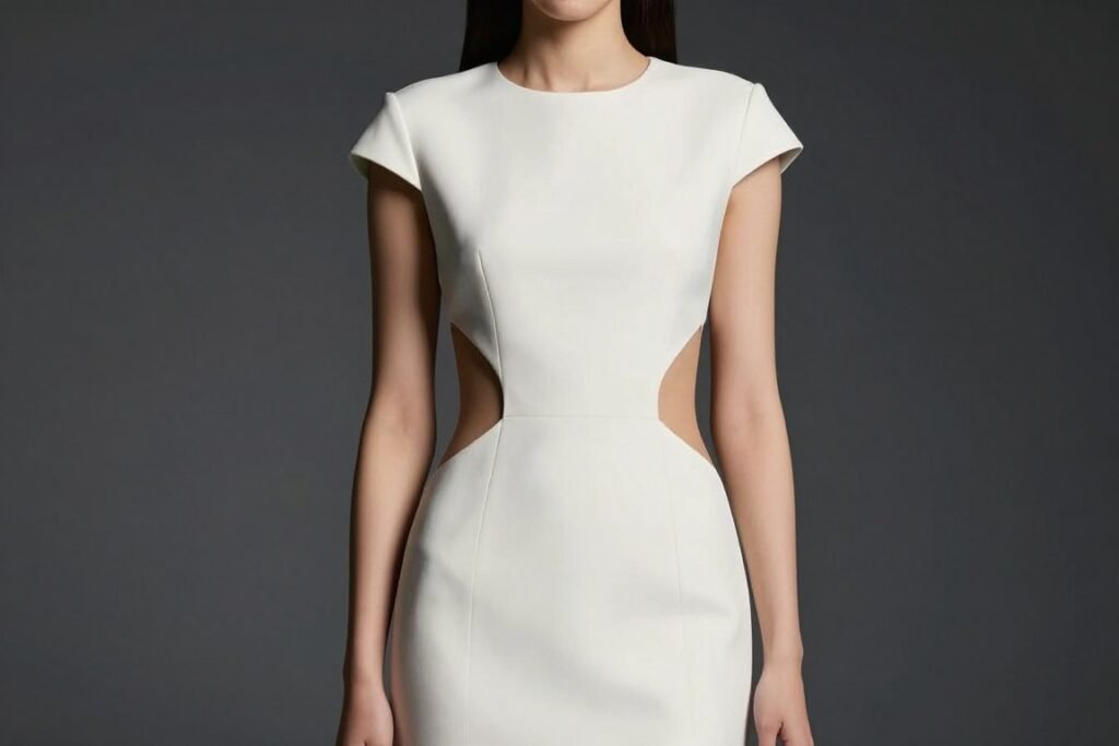 Architectural cutouts in elegant spring 2026 fashion