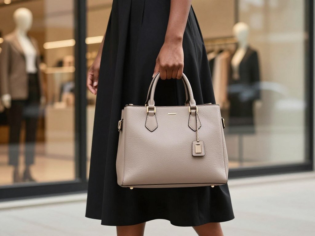 Black woman carrying a structured handbag with her long skirt outfit, showcasing accessorizing tips for long skirt outfits for Black women