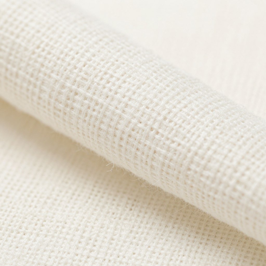 Close-up of cotton fabric texture for comfy casual summer outfits