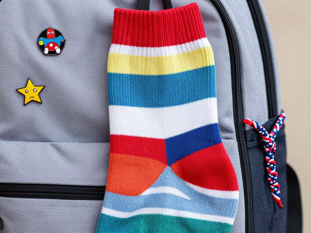 Close-up of style details for dress code-compliant school outfits