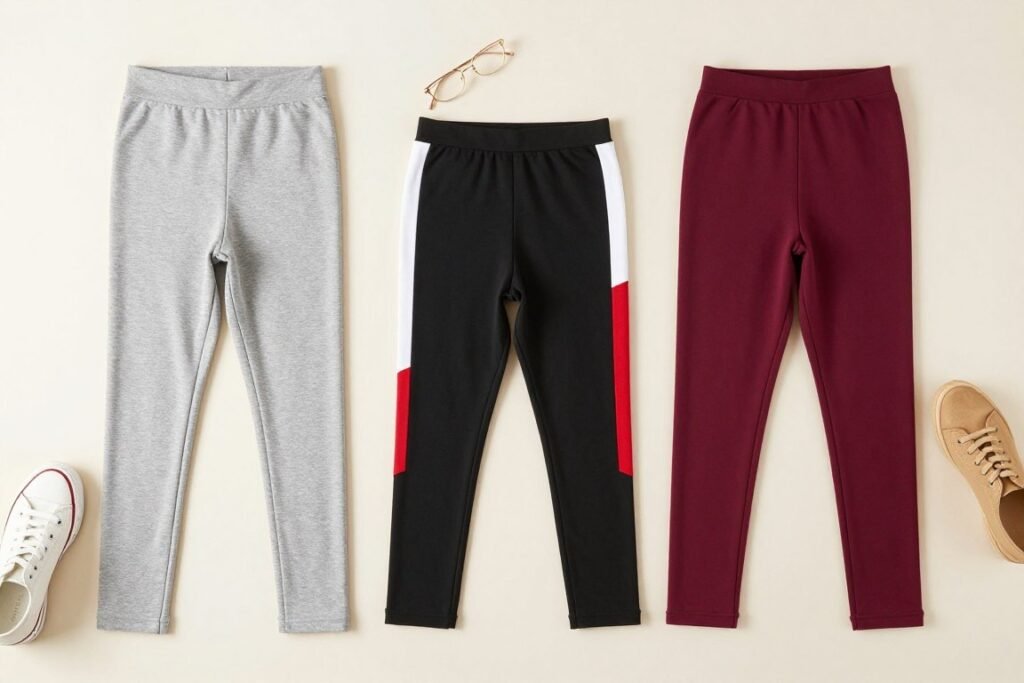 Color coordination examples for school leggings outfits