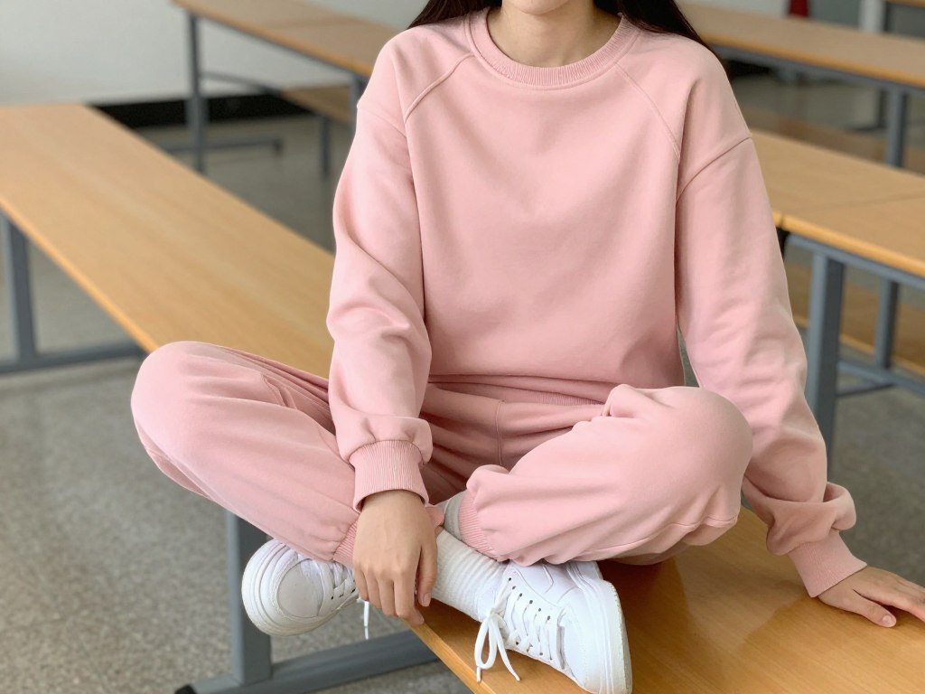 Matching sweatsuit school outfit