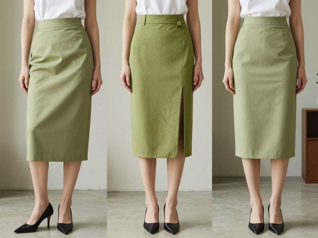Modern interpretation of tea-length skirts for spring 2026