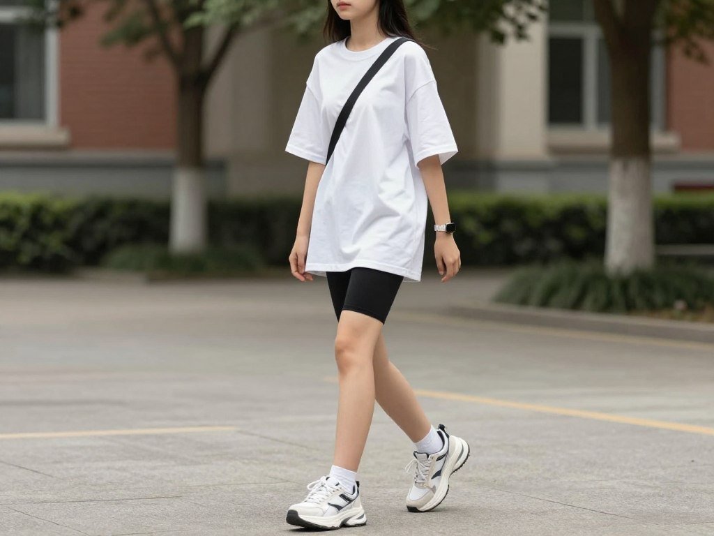 Oversized t-shirt dress school outfit