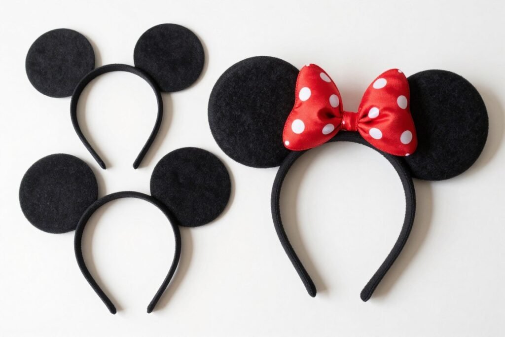 Step-by-step DIY Mickey ears headband creation