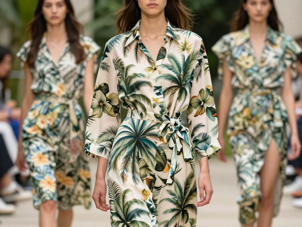 Tropical prints reimagined for spring outfits 2026 trends