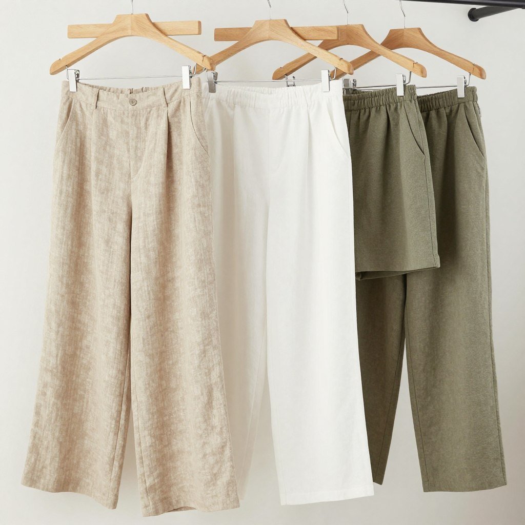 Wide-leg linen pants and shorts for comfy casual summer outfits