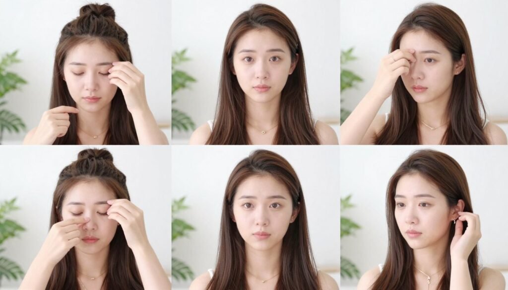 Woman demonstrating summer styling techniques like front tuck and layering - cute casual summer outfits