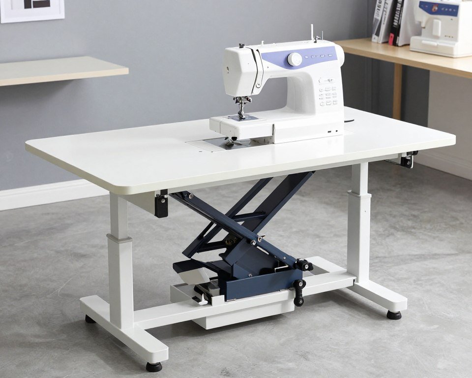adjustable height sewing table for ergonomic comfort
