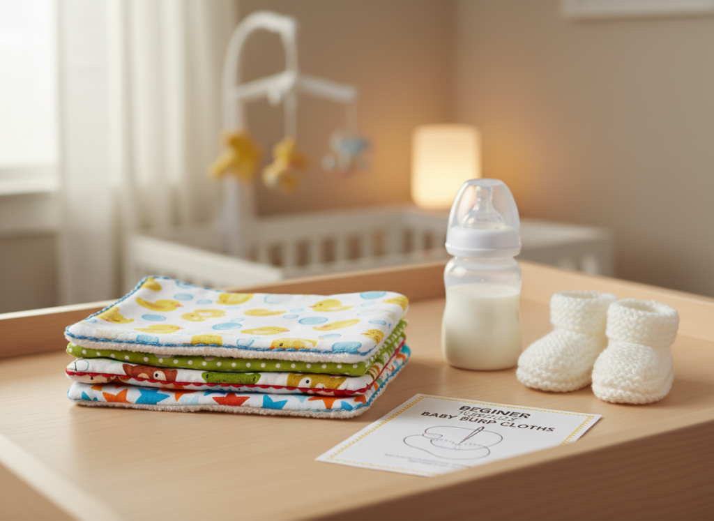 baby burp cloths colorful cotton prints