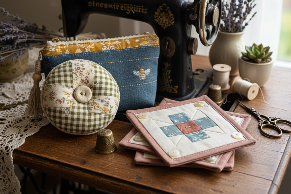 beautifully finished sewing projects displaying aesthetic details