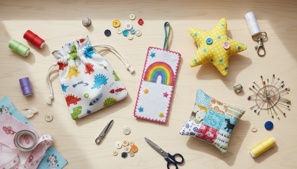 beginner hand sewing project examples for kids displayed together beginner hand sewing project examples for kids displayed together