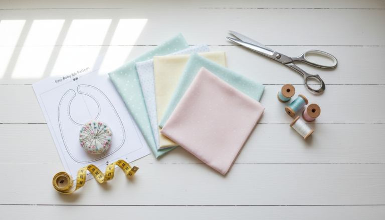 beginner sewing projects for baby with colorful fabrics and simple patterns