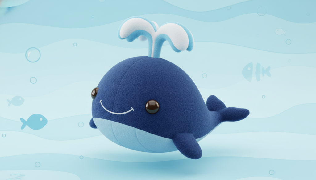 blue whale stuffed animal plush toy