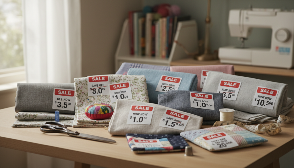 budget-friendly fabric shopping and supplies for beginner sewing projects