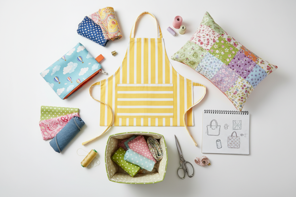 collection of beginner-friendly sewing projects