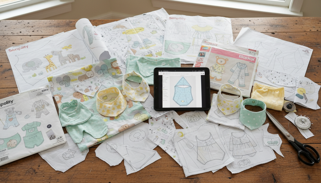collection of free baby sewing patterns