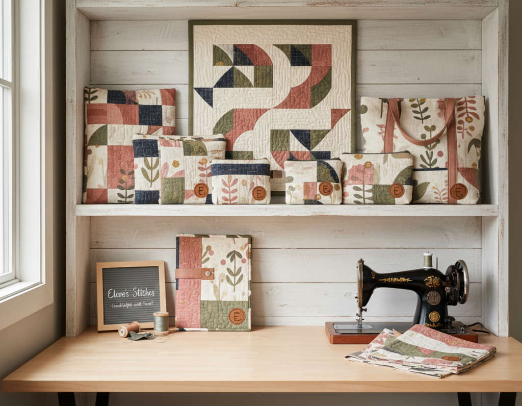 collection of hand sewn projects showing consistent personal style and aesthetic collection of hand sewn projects showing consistent personal style and aesthetic