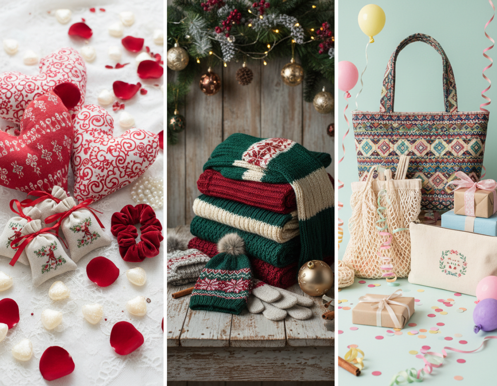 collection of handmade gifts suitable for different occasions