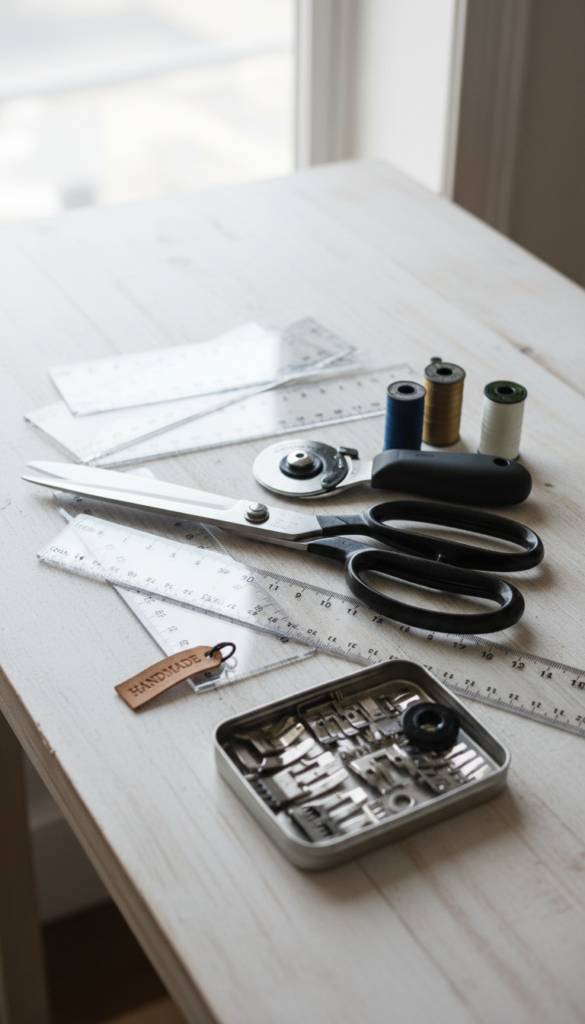 collection of quality sewing tools and equipment