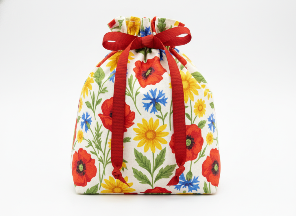 colorful fabric drawstring bag for beginners with simple construction colorful fabric drawstring bag for beginners with simple construction