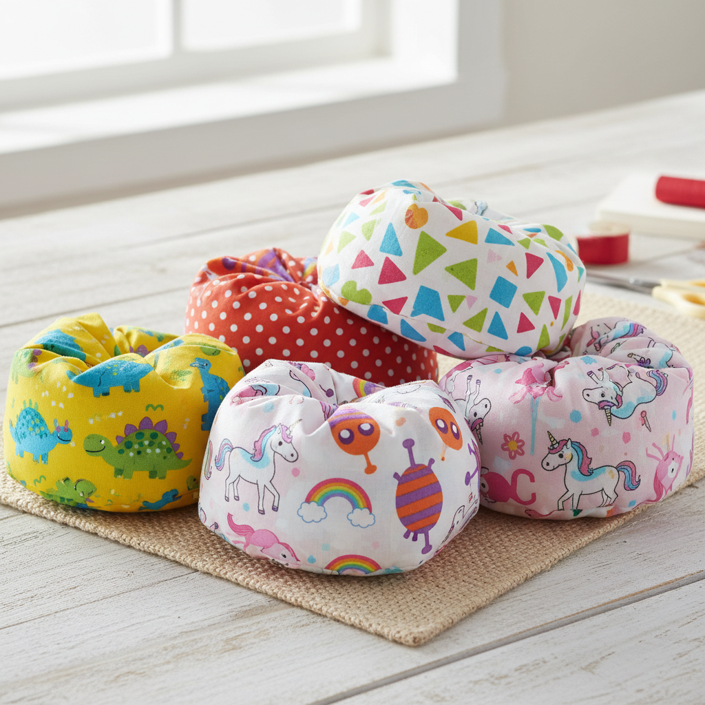 colorful handmade bean bags perfect as small sewing projects cute gift ideas for kids