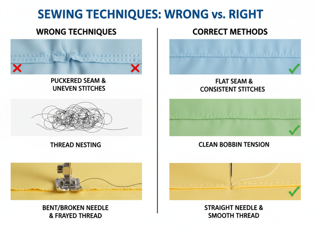 common sewing mistakes and how to fix them