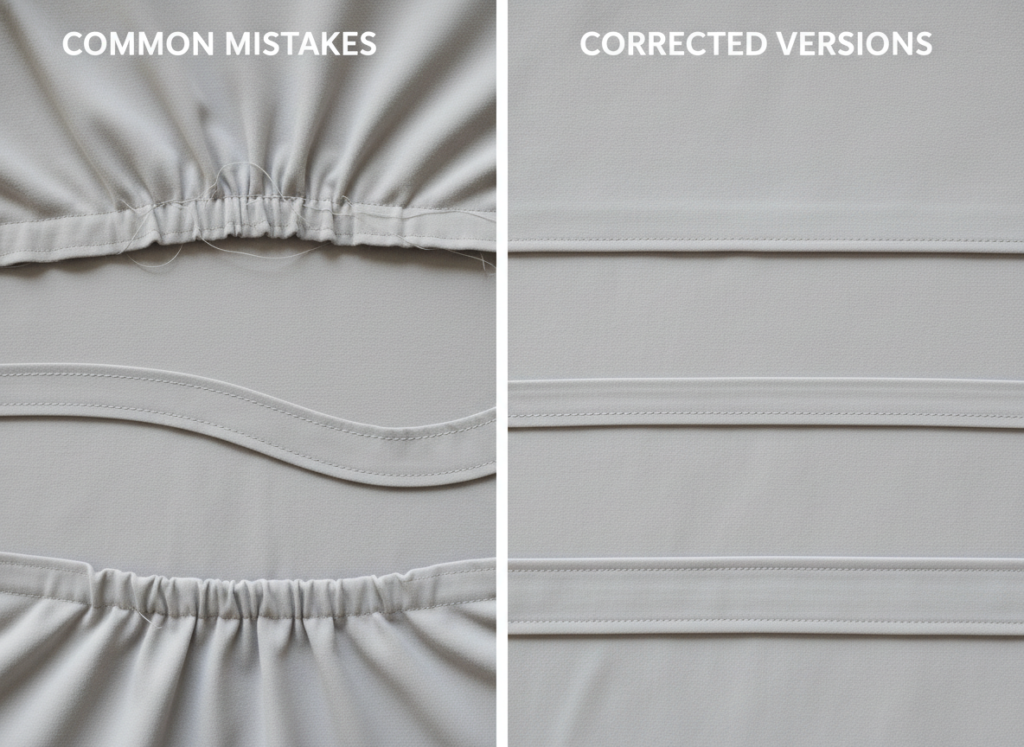 common sewing problems and solutions for top making