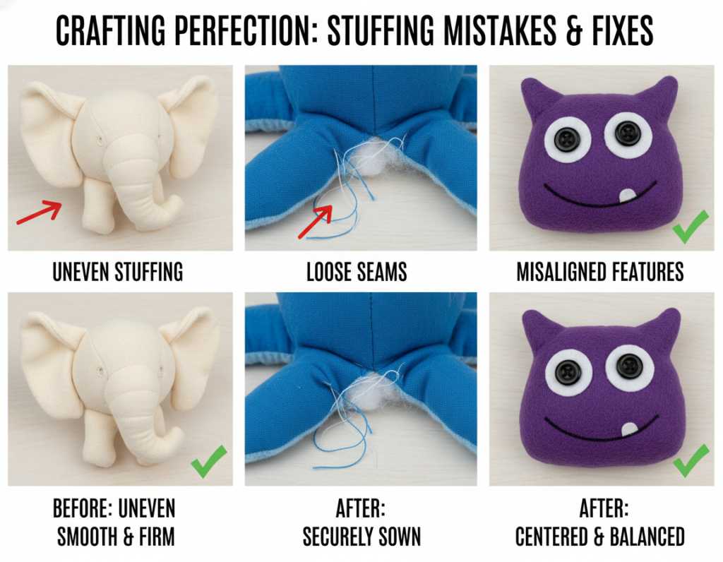 comparison of common stuffed chicken mistakes and corrections