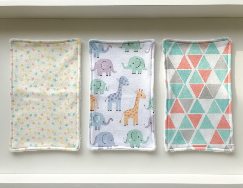 cute baby burp cloths in different fabric patterns for beginner sewing tutorial cute baby burp cloths in different fabric patterns for beginner sewing tutorial