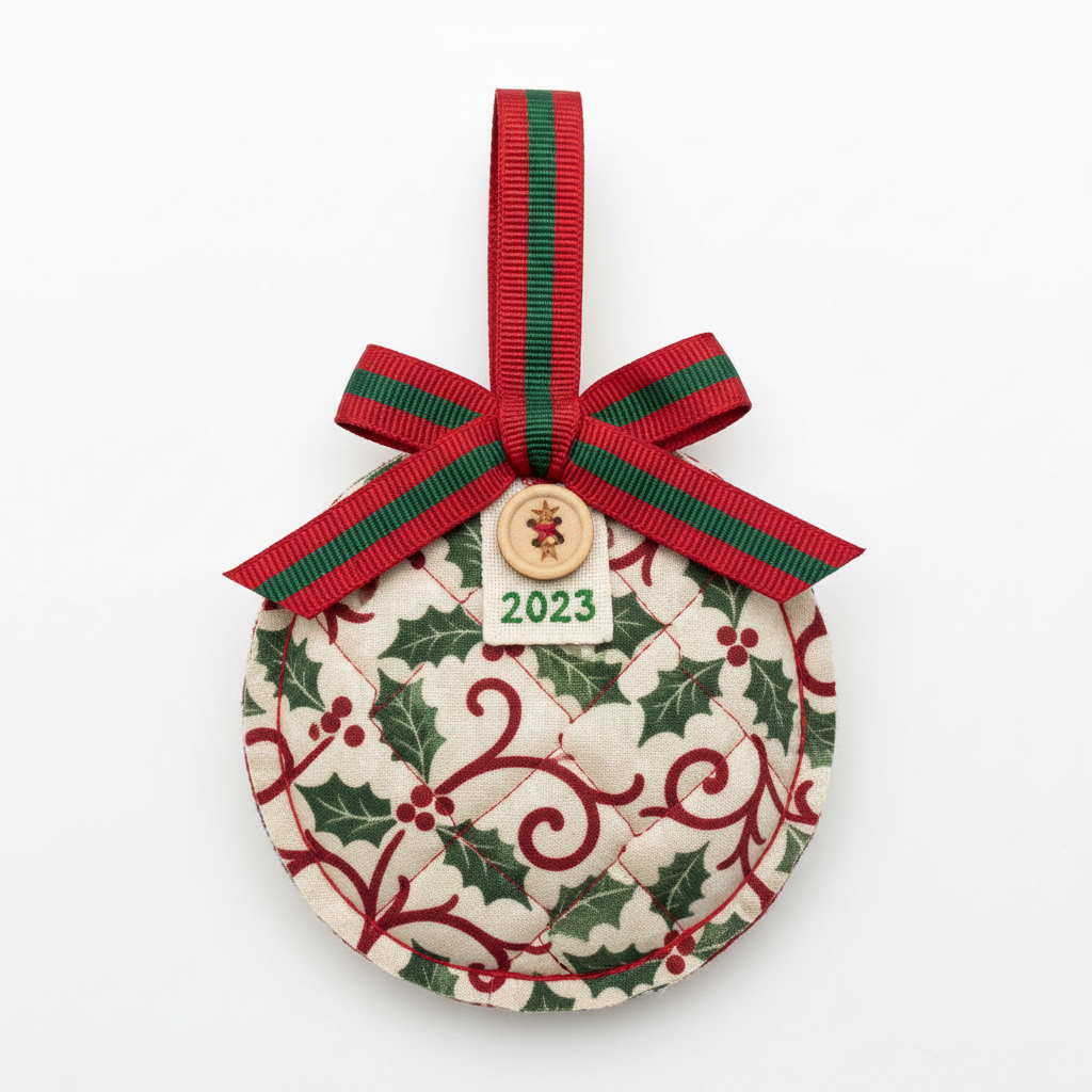 cute handmade fabric holiday ornament for beginner sewing practice cute handmade fabric holiday ornament for beginner sewing practice