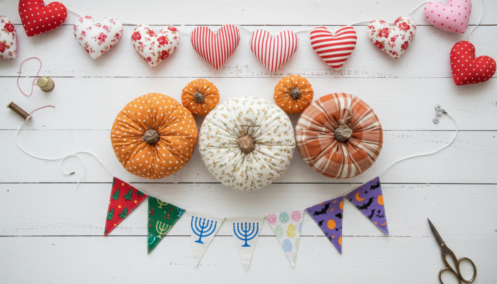cute handmade seasonal fabric decorations for beginner sewing cute handmade seasonal fabric decorations for beginner sewing