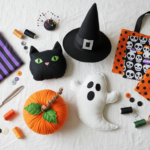 diy halloween sewing projects featuring handmade costumes and decorations