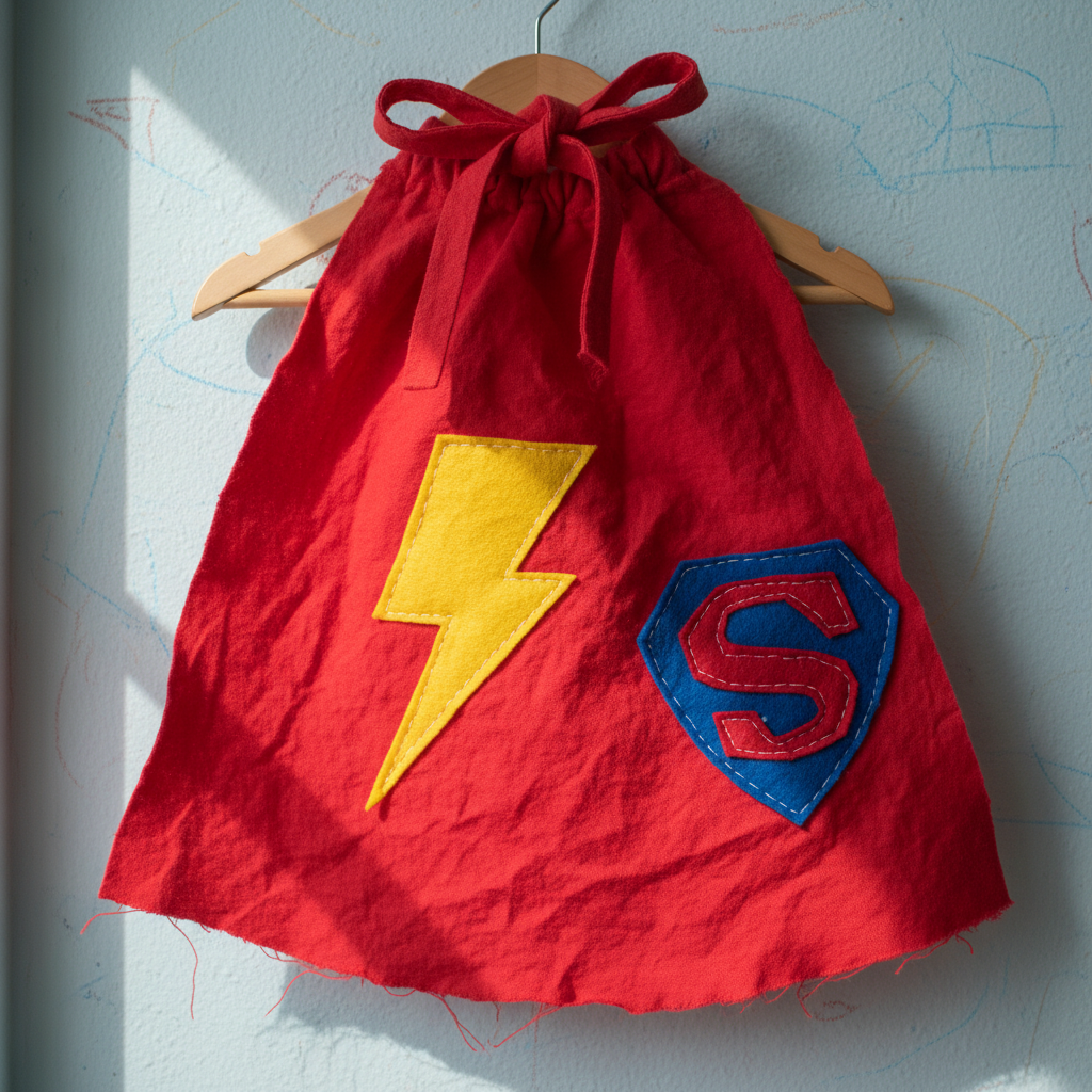 dress-up cape kids sewing project