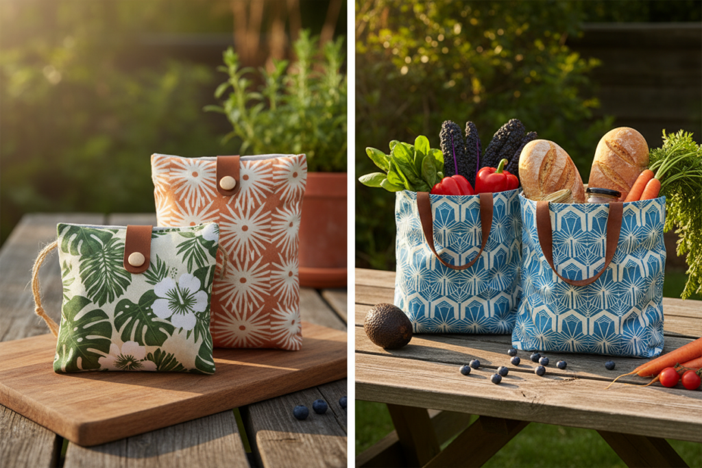 eco-friendly reusable fabric shopping bags
