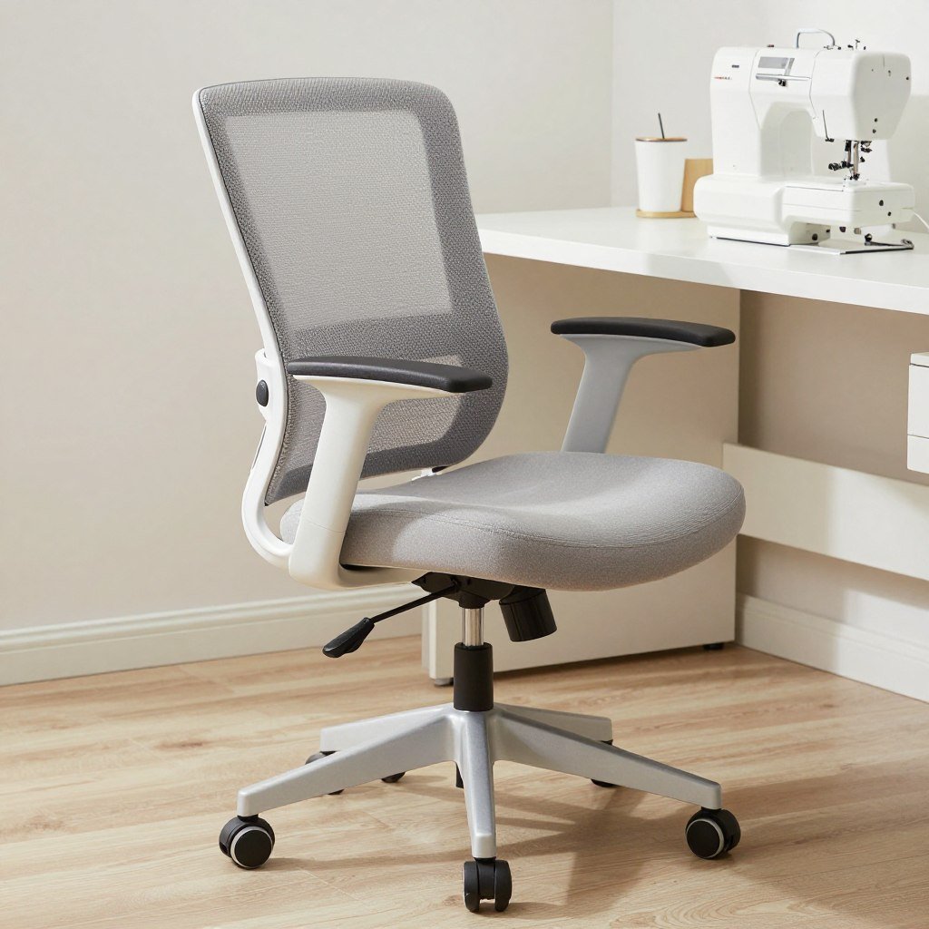ergonomic sewing chair with adjustable features