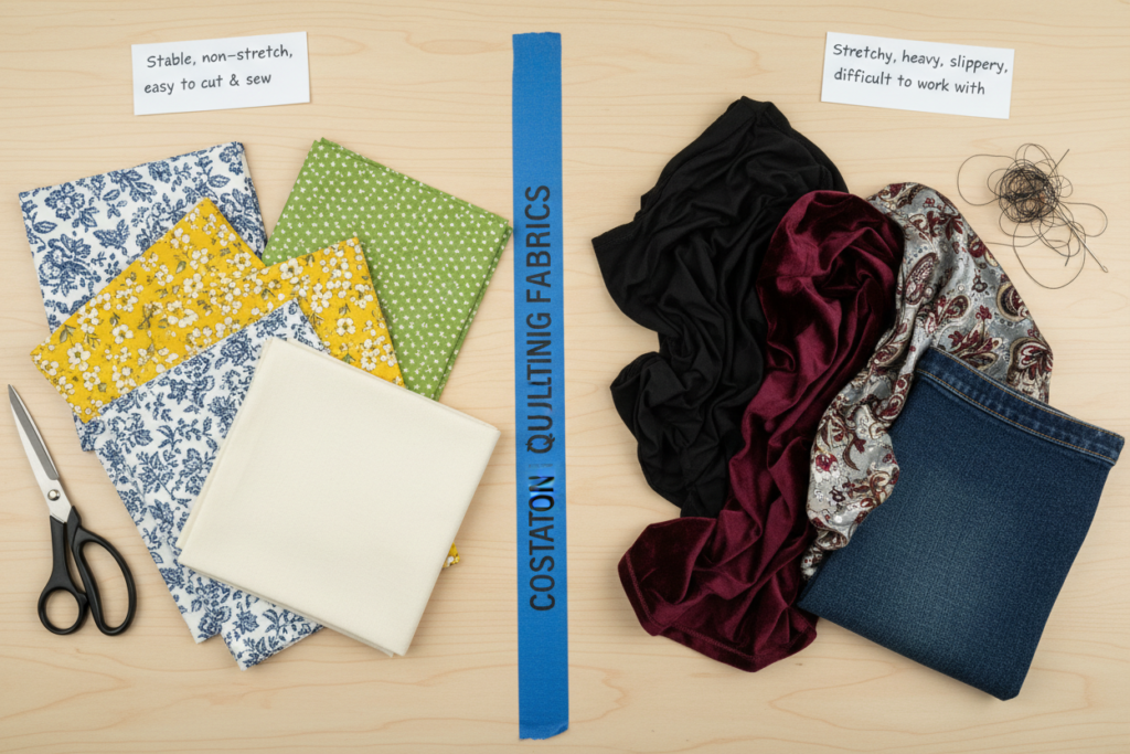 examples of appropriate and inappropriate fabric choices for doll making