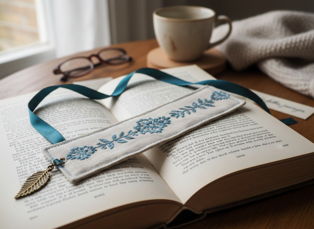 fabric bookmark beginner sewing gift