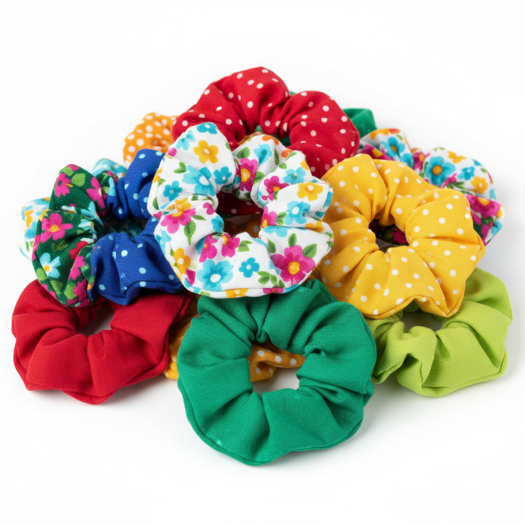 fabric scrunchies easy beginner sewing with elastic fabric scrunchies easy beginner sewing with elastic